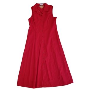 NWOT White Stag Red Maxi Dress Open Back